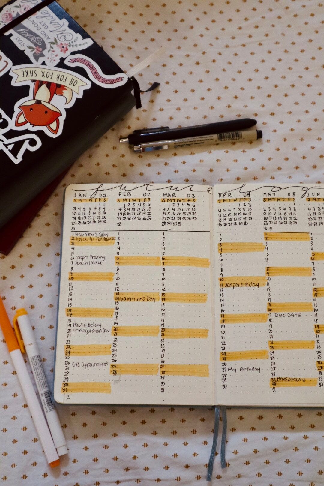 How to Start a Bullet Journal for Beginners 2021 - Bullet Journal Future Log