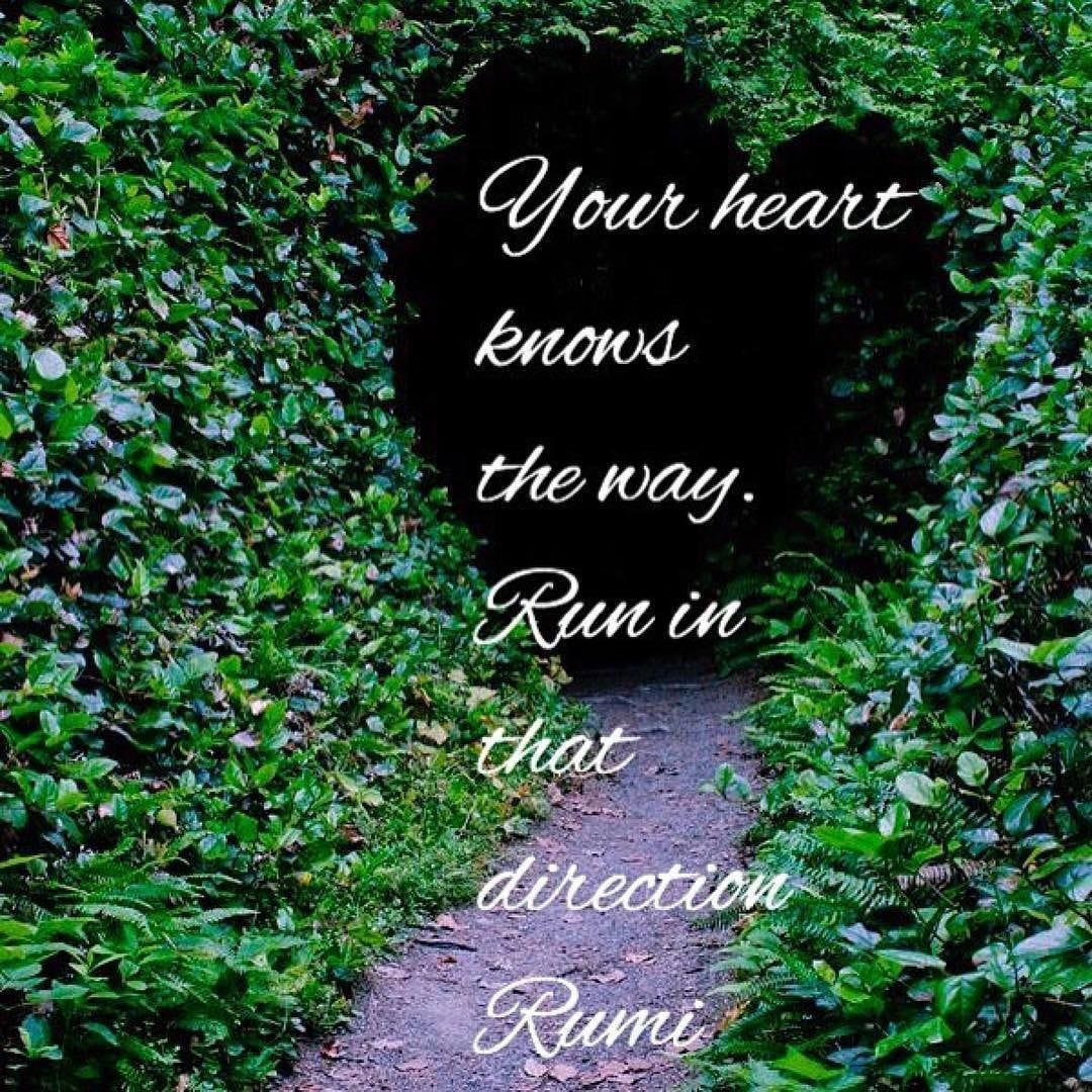 Your Heart Knows The Way. Run In That Direction.