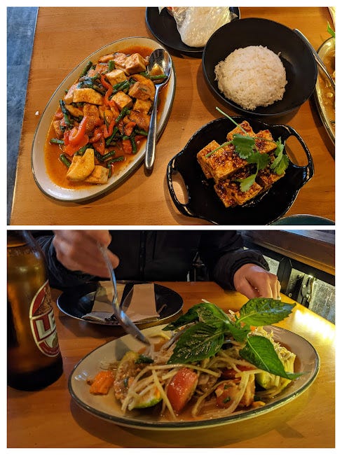 thai food at kin len thai food at kin len