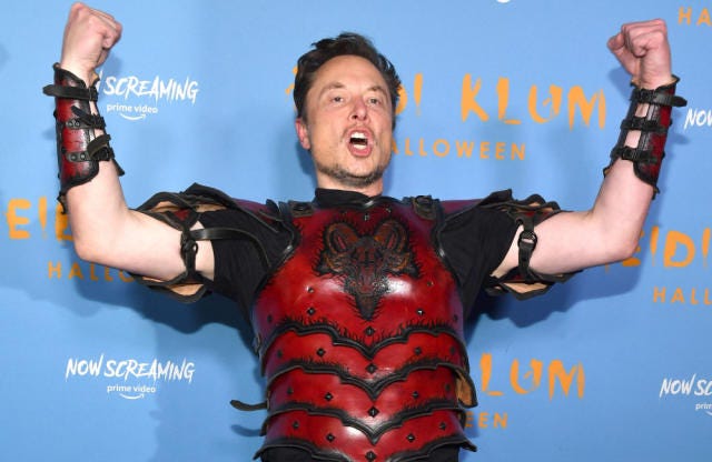 Elon Musk steps out in Halloween costume worth thousands of dollars for  Heidi Klum's party