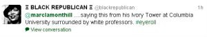 Black Republican Tweet on MLH