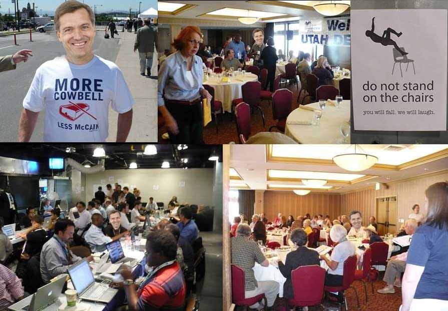 Photo fakes of Jim Matheson with Democrats.