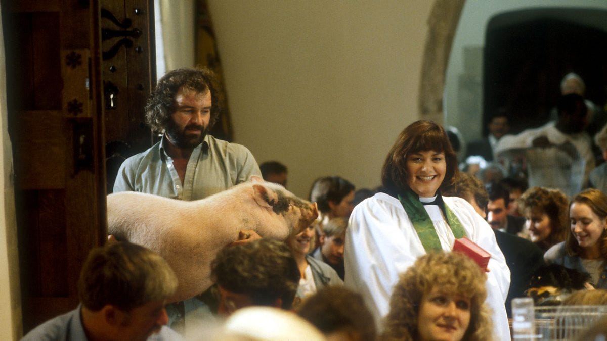 BBC One - The Vicar of Dibley, Series 1, Animals
