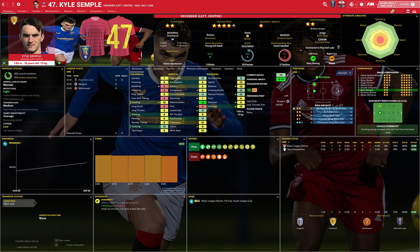 Football Manager 2021 Semple