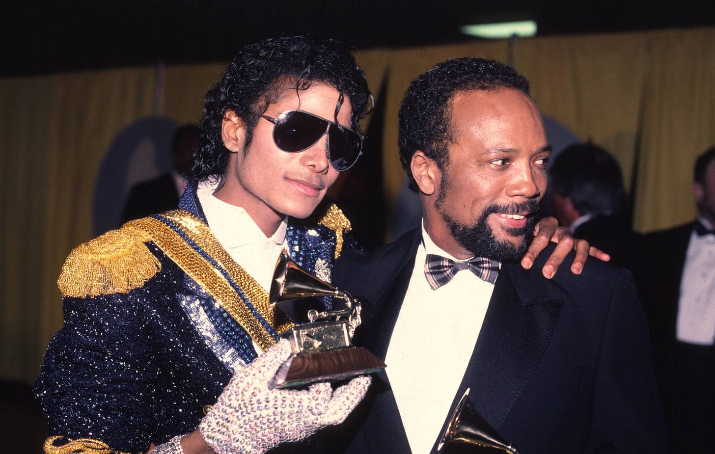 quincy jones and michael jackson at the grammys