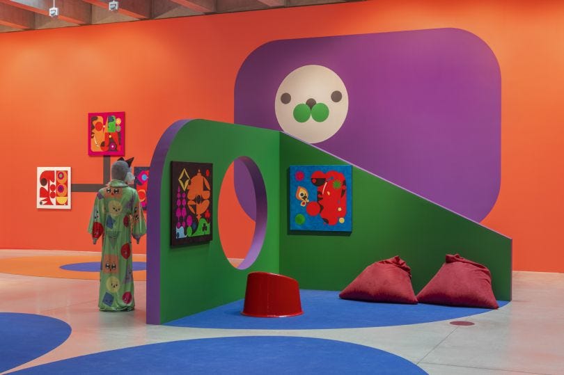 Ad Minoliti transforms Tate St Ives into a colourful, experimental  biosphere | Creative Boom