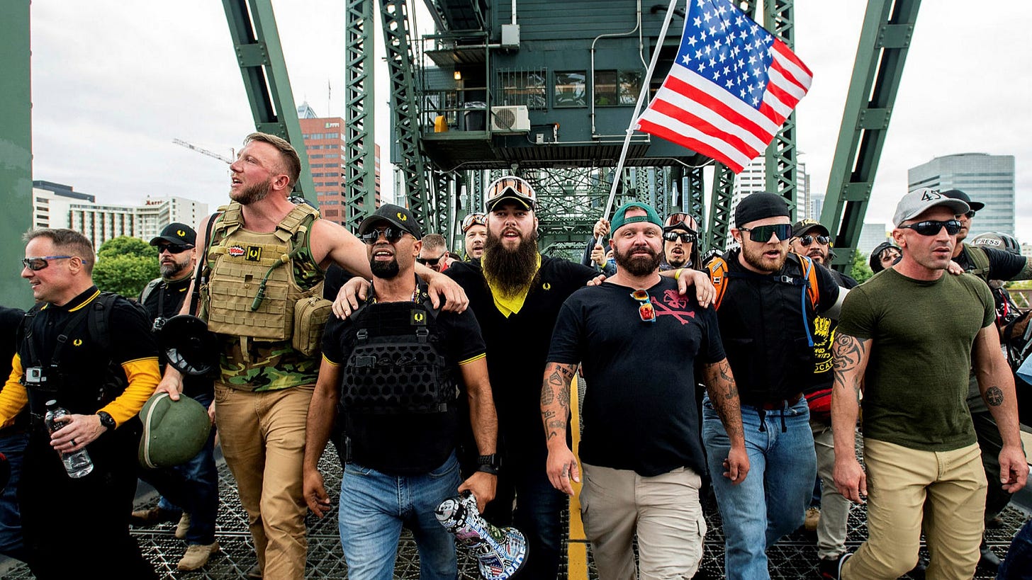 Trump comments embolden far-right Proud Boys | Financial Times