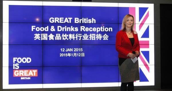 DEFRA Secretary of State Liz Truss visits China to promote British food -