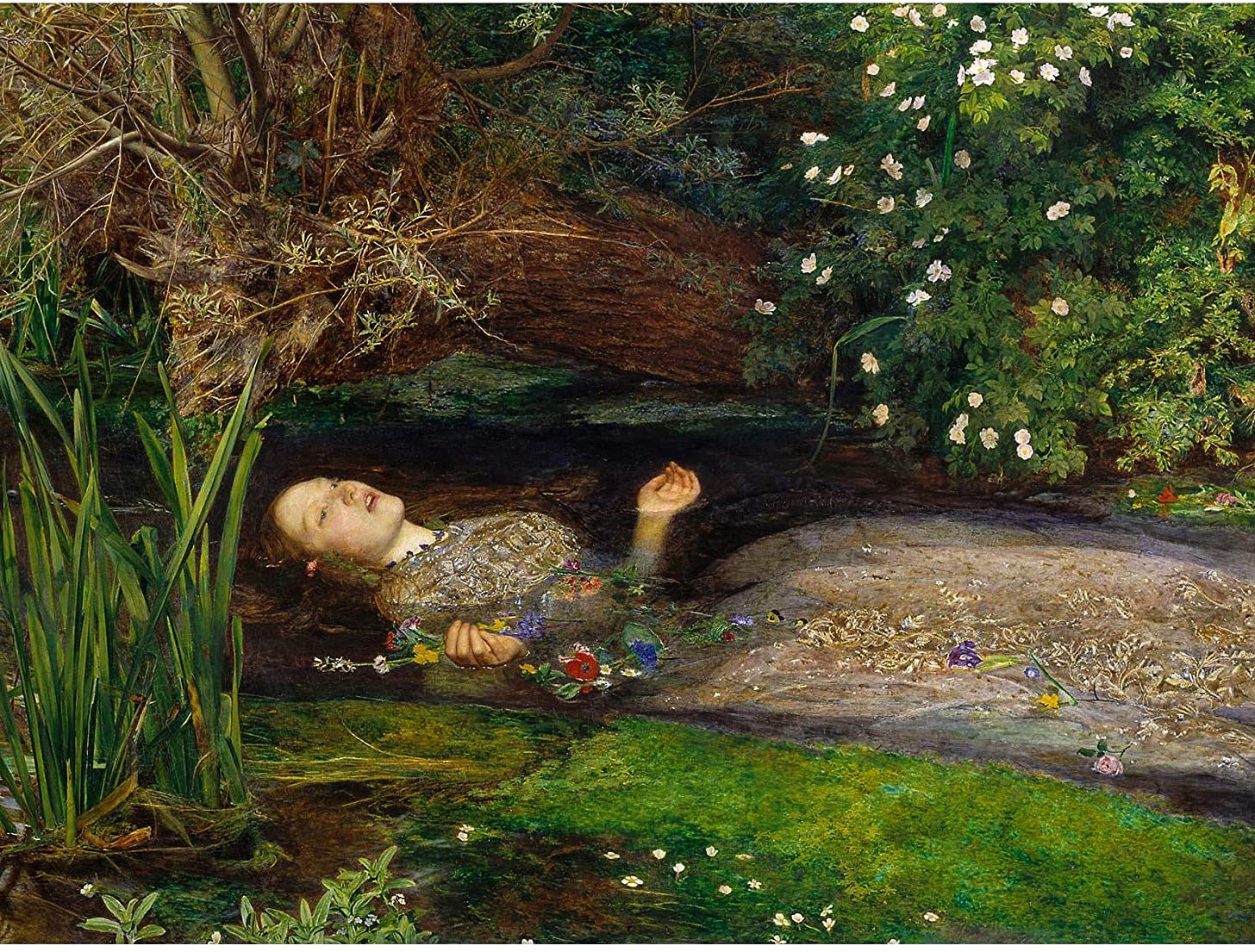 Amazon.com: John Everett Millais Ophelia Cropped Large Art Print ...