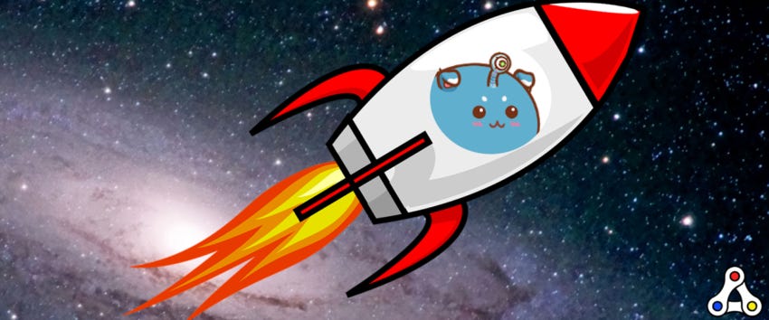 Axie Infinity to the moon Almace header