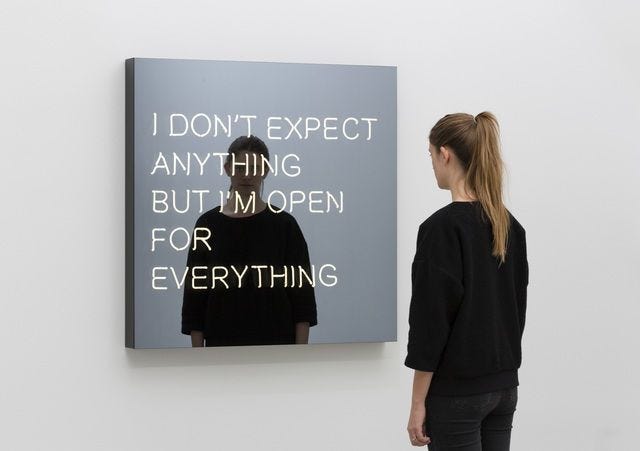 I Don&#39;t Expect Anything But I&#39;m Open For Everything, by Jeppe Hein | Dont  expect anything, Just let it go, Two way mirror