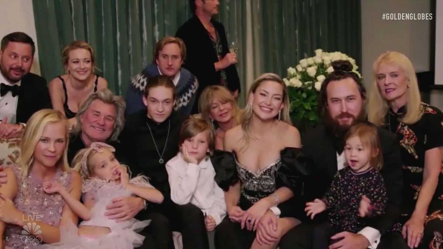 Kate Hudson Spends Golden Globes with Family | PEOPLE.com