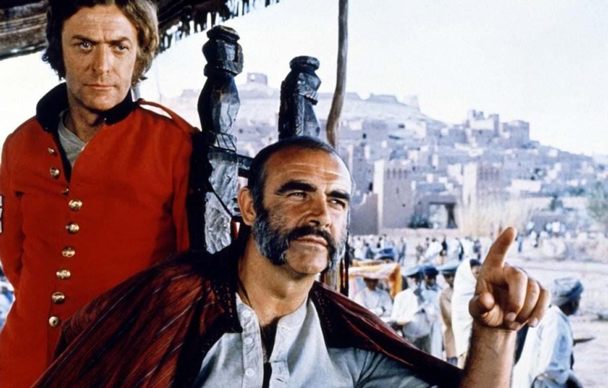 Sean Connery and Michael Caine are Godlike in The Man Who Would Be King -  Den of Geek