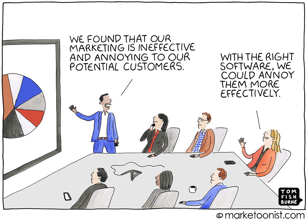 Marketing Effectiveness cartoon | Marketoonist | Tom Fishburne