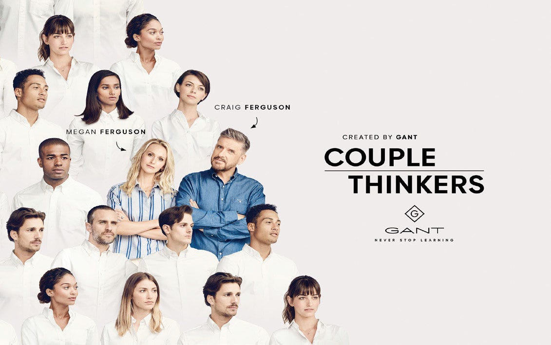 Gant to launch 'Couple Thinkers' TV show on YouTube - News : medias  (#870122)