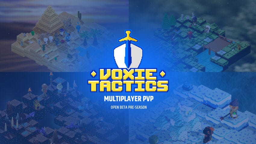 Voxie Tactics Open Beta banner