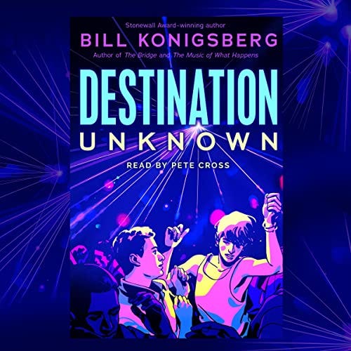 The audiobook cover of Destination Unknown.