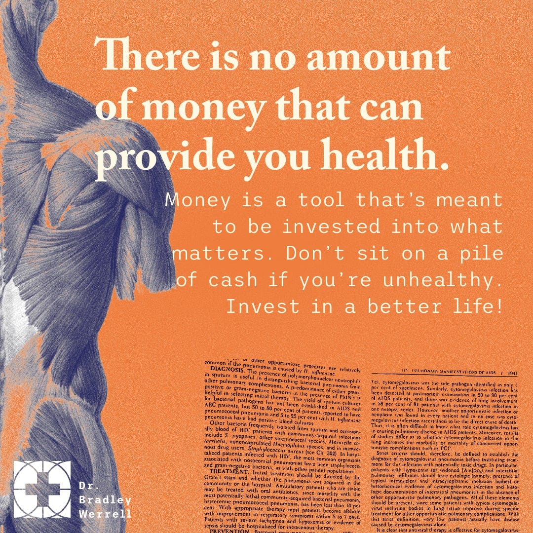There is no amount of money that can provide you health. Bogdan Chugunov on the Best Medicine Podcast with Dr Bradley Werrell.