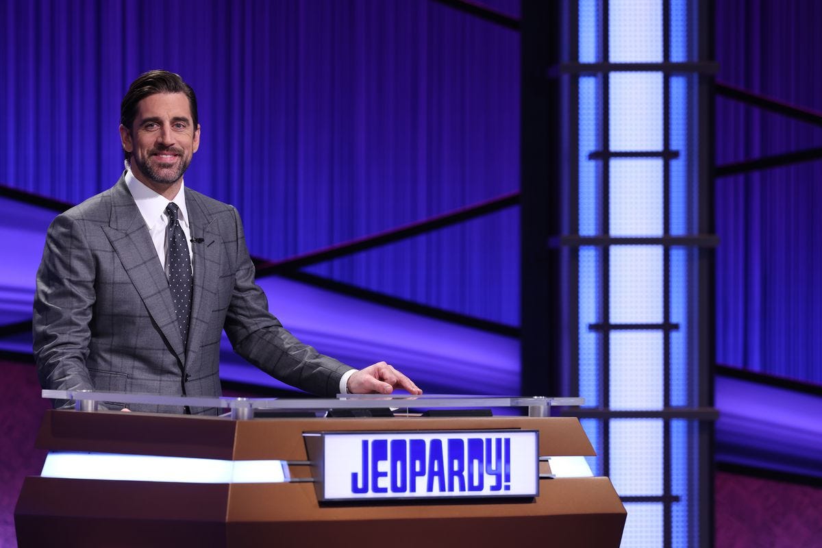 Jeopardy!': Is Aaron Rodgers the host? Will he replace Alex Trebek? -  Deseret News