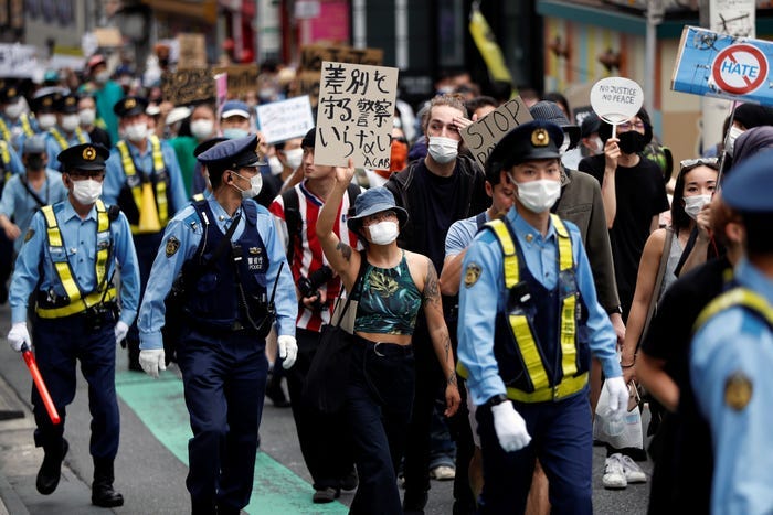 BLM Black Lives Matter protests tokyo japan