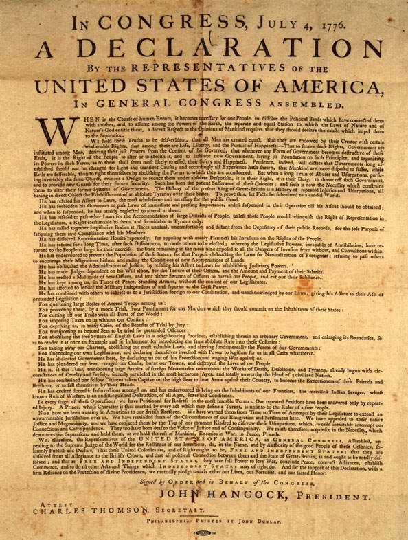The Declaration of Independence: The Full Text in English…. and Spanish
