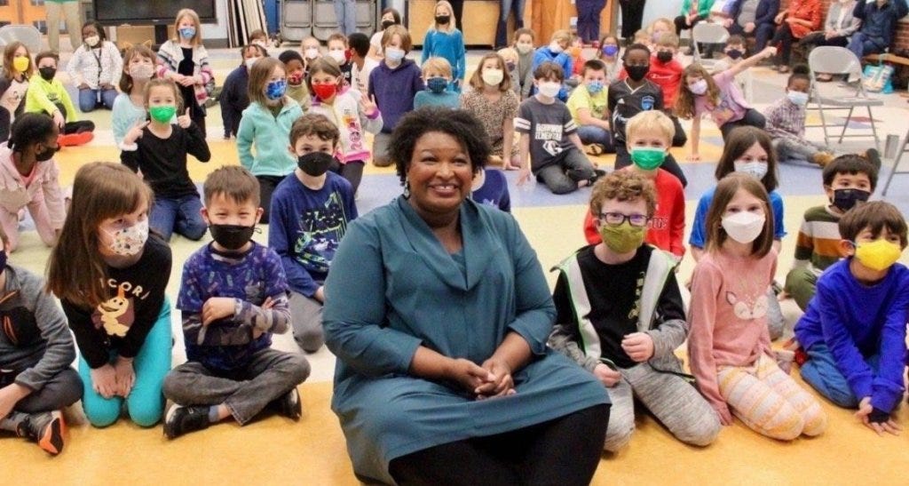 Stacey Abrams Panics, Deletes Maskless Photo of Her ...