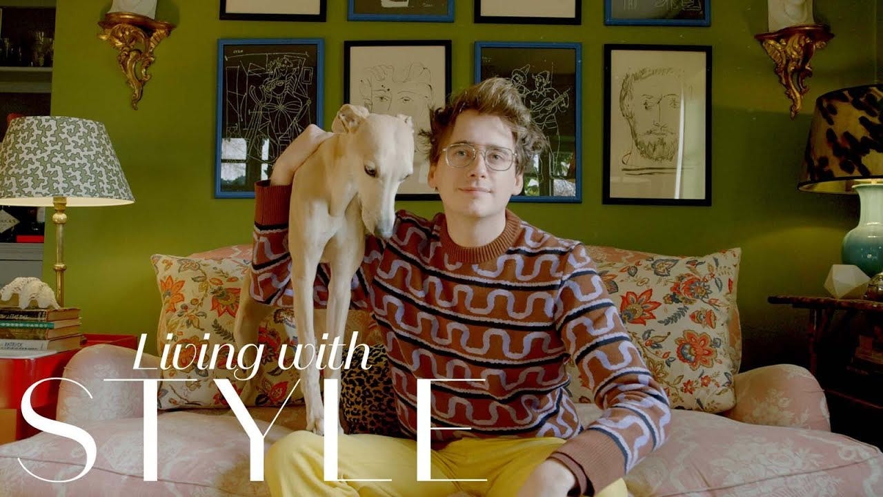 Luke Edward Hall takes us around his technicolour Cotswolds cottage |  Living with Style - YouTube