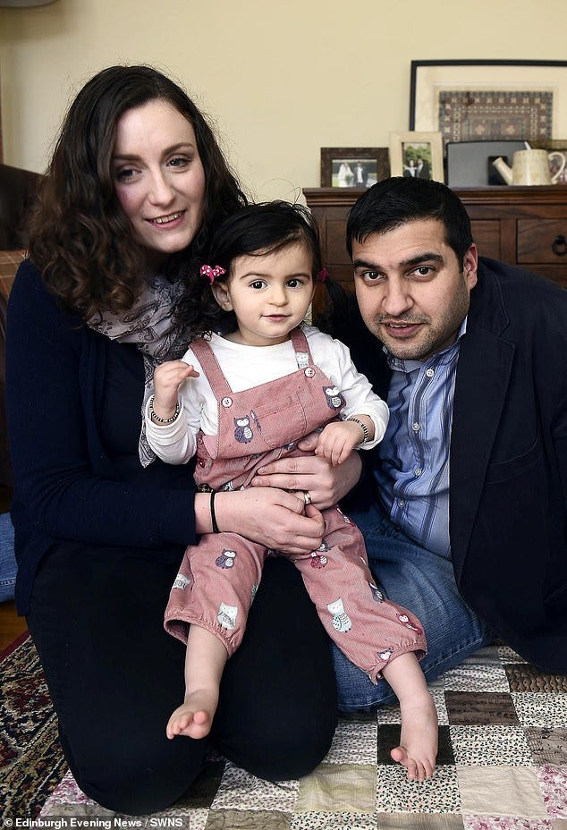 The family of 18-month-old Anya Behl, who has a one-in-a-million condition that gives her episodes of paralysis, are trying to raise money for groundbreaking research
