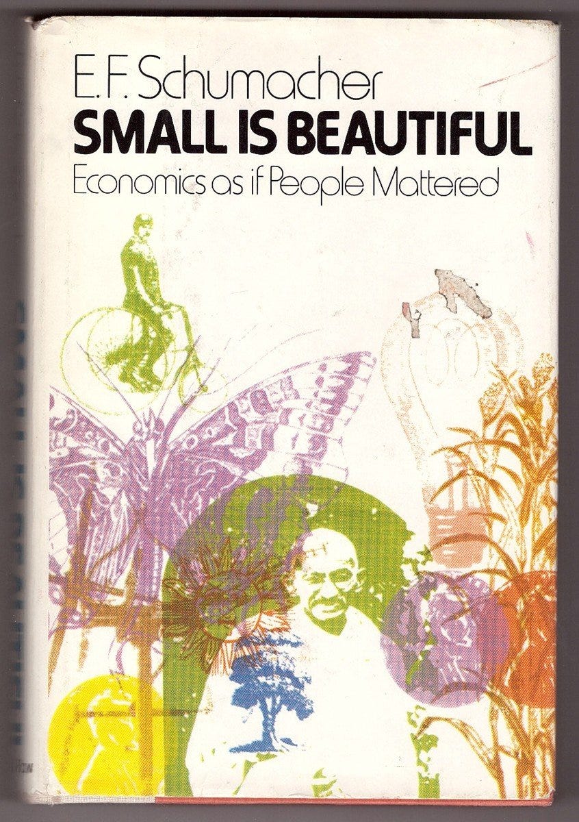 Small Is Beautiful: Schumacher, E F.: 9780060138011: Books: Amazon.com