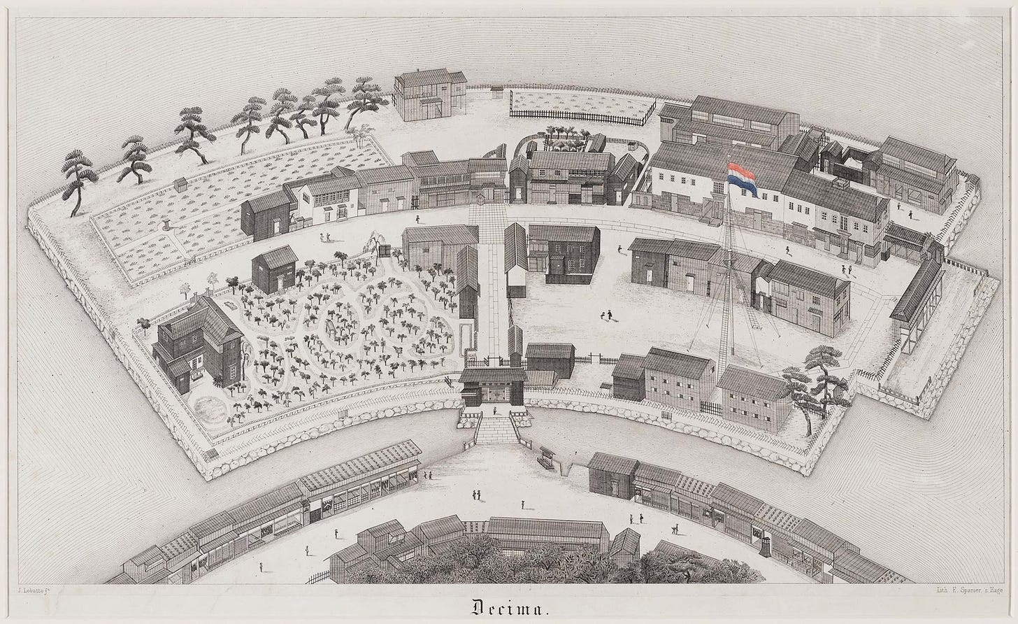 Dejima, ca. 1852