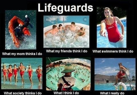 Even if people say otherwise, when it comes down to it, your job is pretty  boring. | Lifeguard problems, Lifeguard, Lifeguard memes