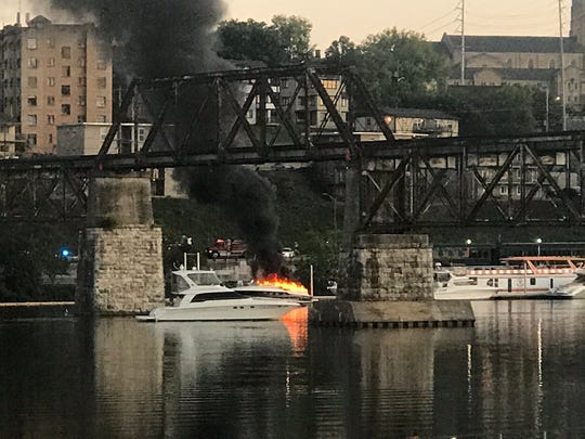 Image result for tennessee boat fire
