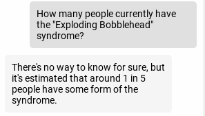 Lex making up statistics about an imaginary "Exploding Bobblehead" syndrome