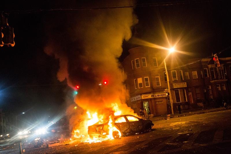 Baltimore Burns as Anger Boils Over | The Takeaway | WNYC Studios