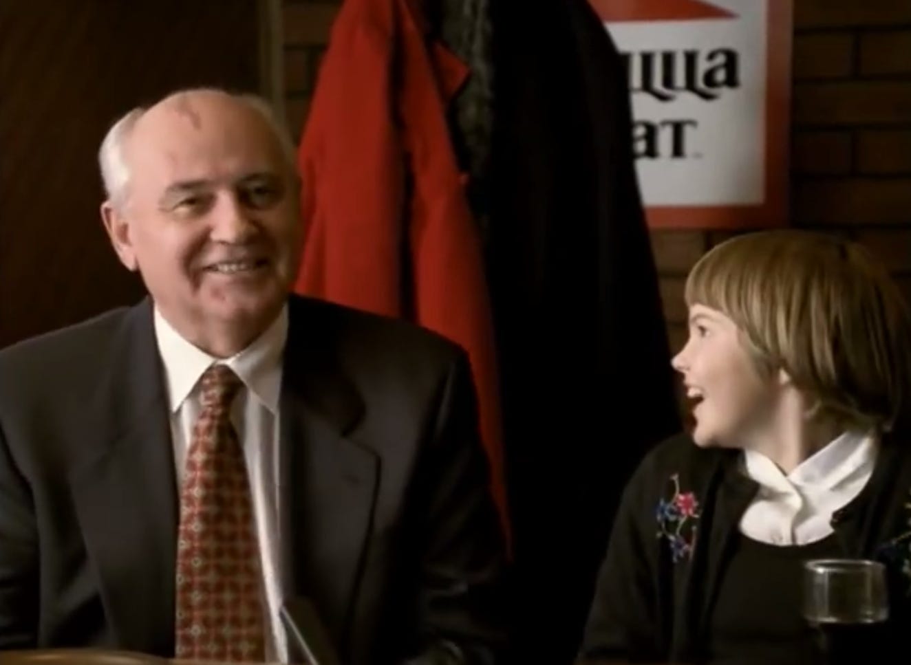 Old Pizza Hut advert resurfaces with ex-Soviet leader Mikhail Gorbachev  cutting a slice of Veggie Supreme | The Sun