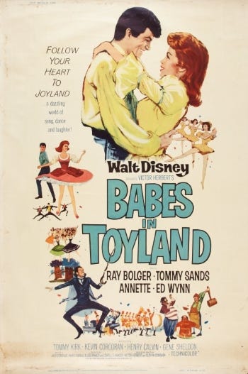 Theatrical release poster for Babes In Toyland