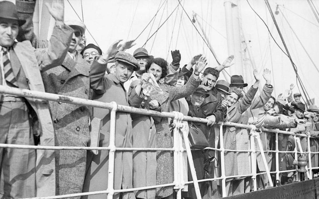 Jewish refugees aboard the German liner St. Louis, June 29, 1939. (Planet News Archive/SSPL/Getty Images/via JTA)