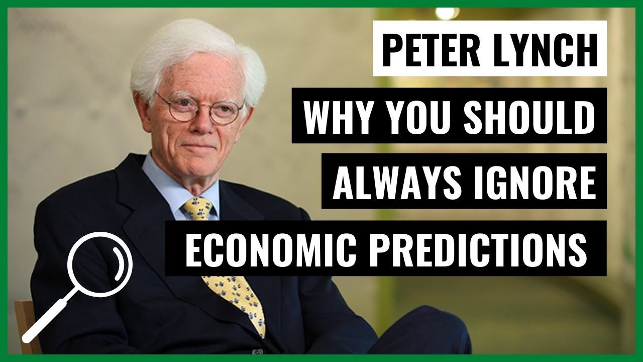 Peter Lynch: Why You Should Always Ignore Economic Predictions When  Investing - YouTube