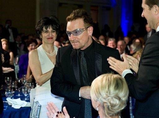 Liz Stern with Bono