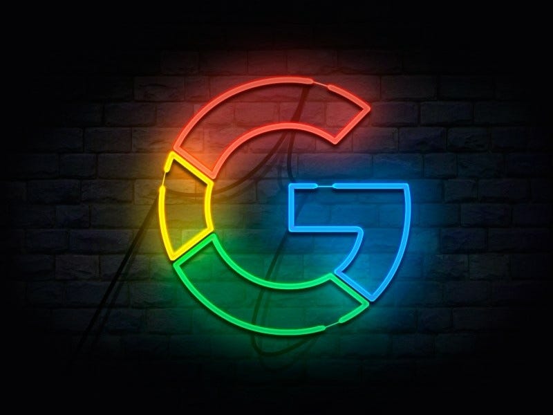 Google-MySuperG-G Neon Lights by Saeed Aliabadi on Dribbble