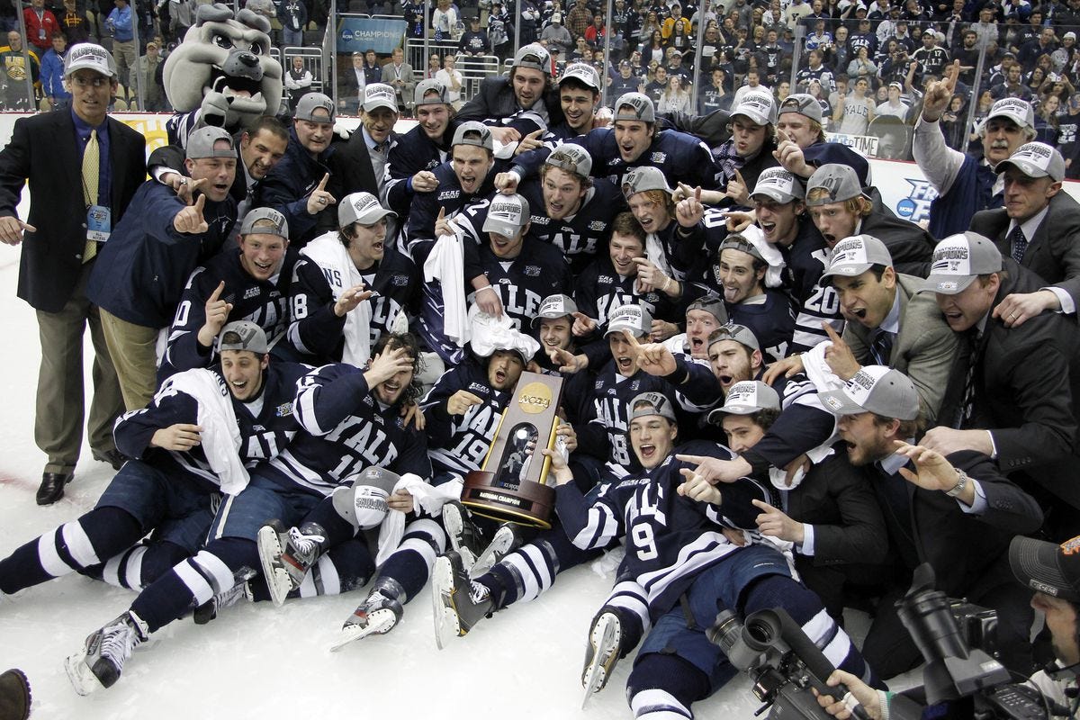 Image result for yale hockey national championship