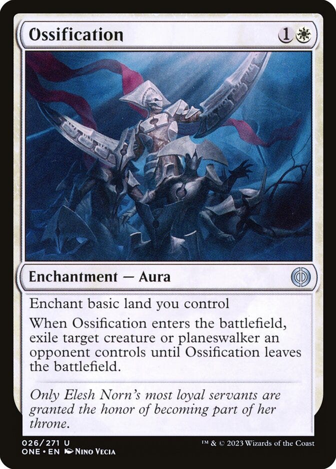 Ossification · Phyrexia: All Will Be One (ONE) #26 · Scryfall Magic The  Gathering Search