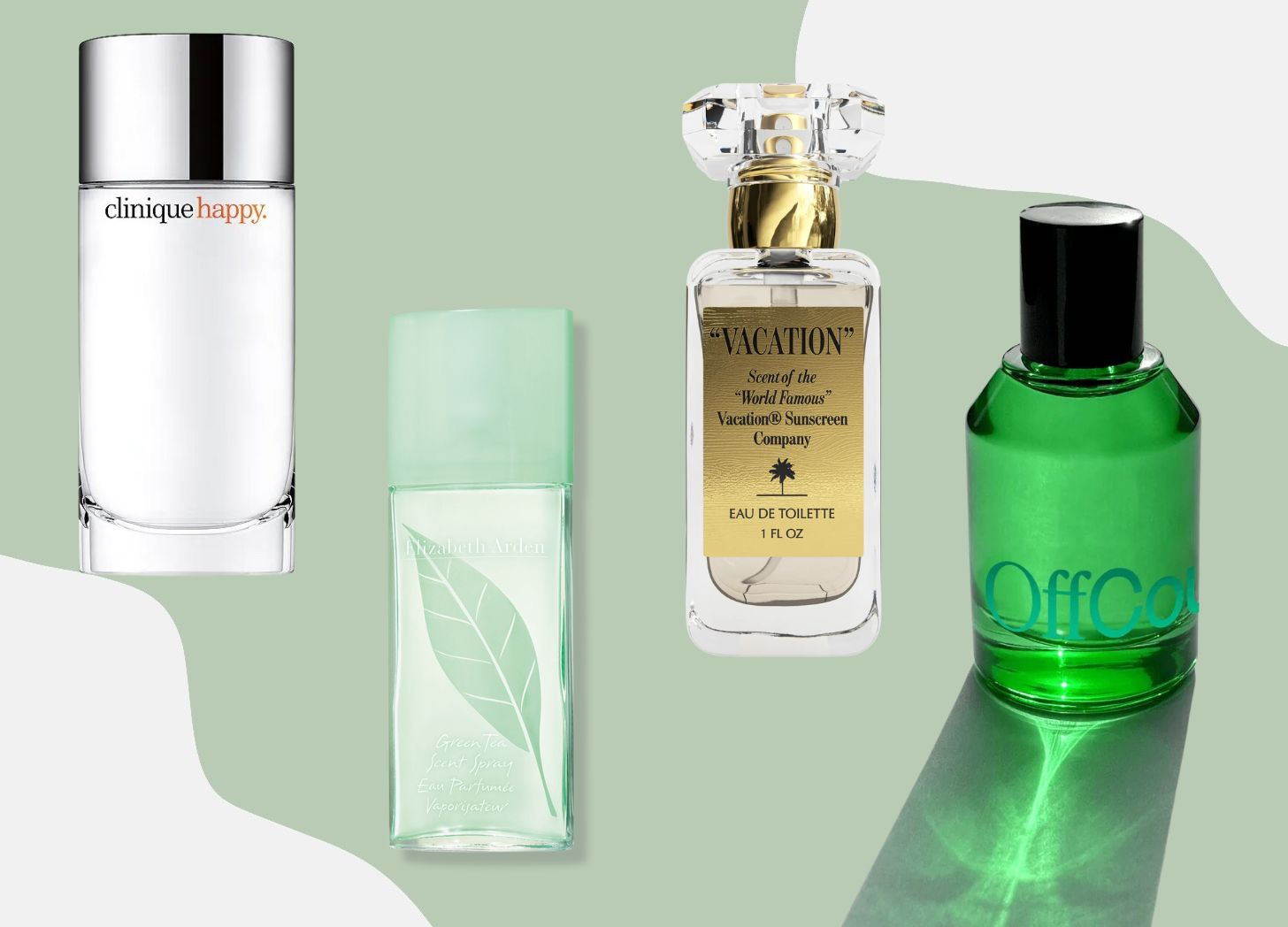 Clinique Happy, Elizabeth Arden Green Tea, Vacation, Offcourt Fig Leaf & Musk