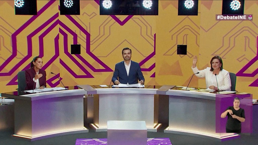 Candidates spar in Mexico's first presidential debate ahead of June 2  election | PBS NewsHour