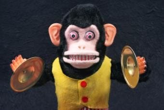 1950's retro Cymbal-Playing Monkey