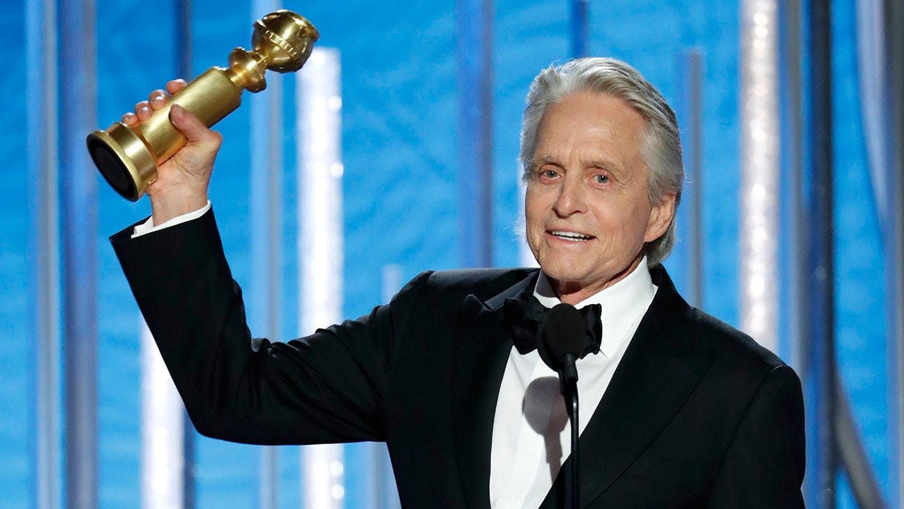 Michael Douglas Wins Golden Globe for Best Actor in a Comedy or