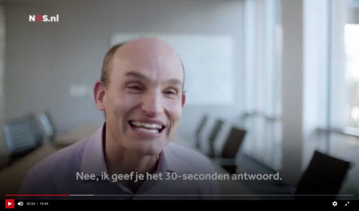 Dat lukt niet helemaal (maar deze NOS-reportage van een kwartier wíl je zien!)