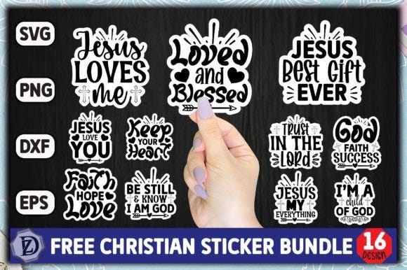 christian sticker bundle