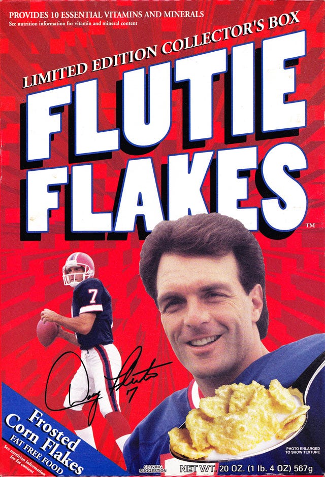Flutie Flakes Cereal | MrBreakfast.com