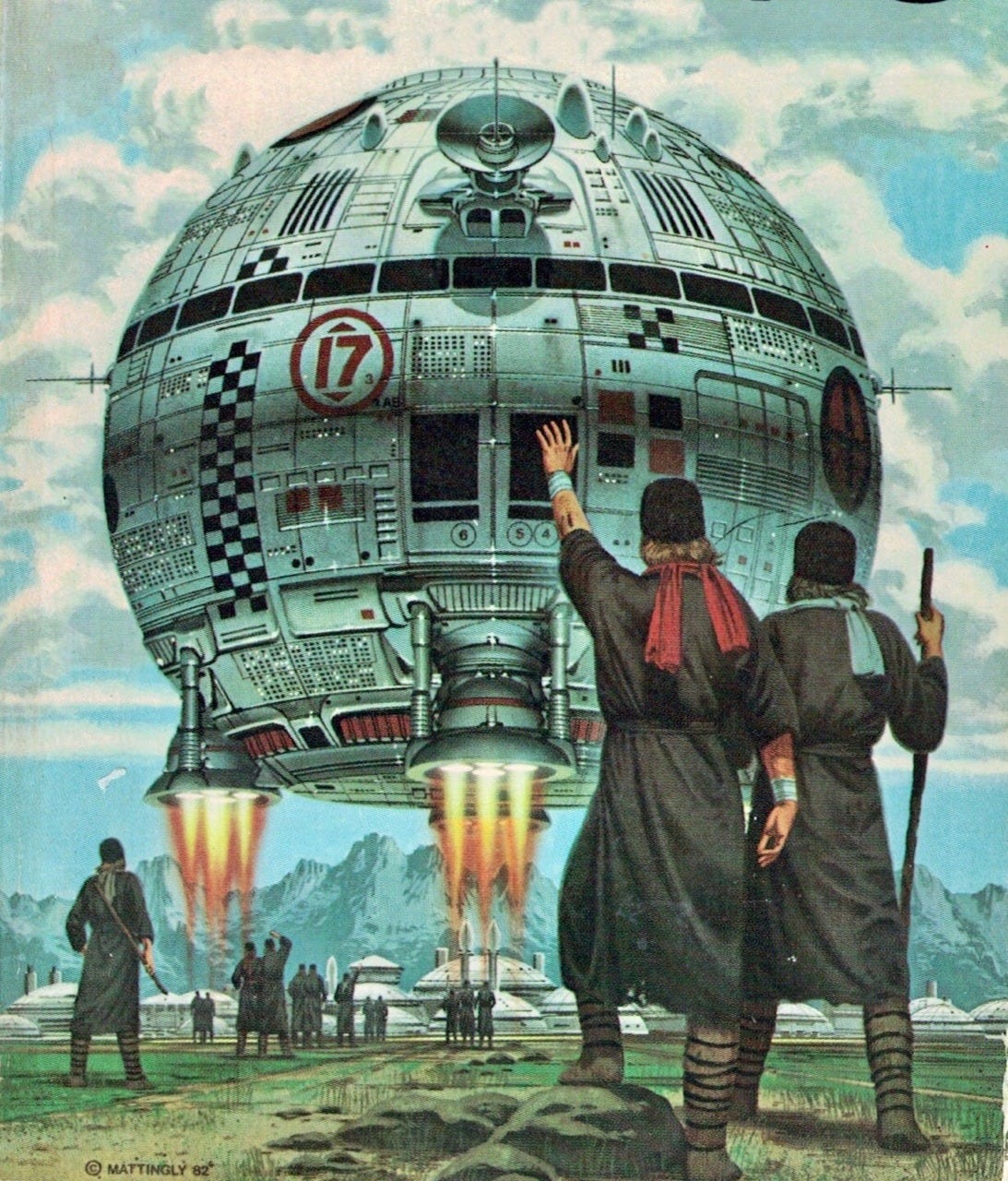Scifi Art — ‪Spherical spacecraft. Art by David Mattingly,...‬